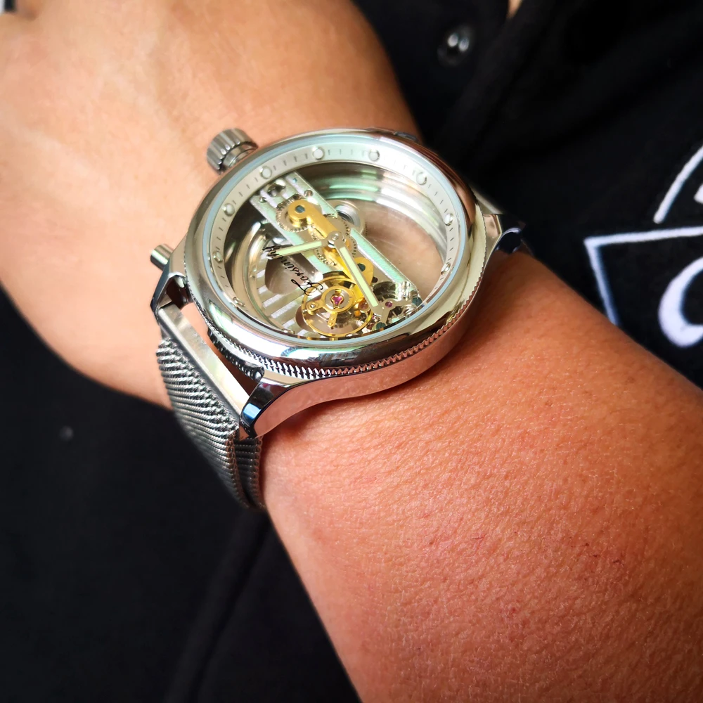 Уникальный креативный сетчатый ремешок из нержавеющей стали с магнитной