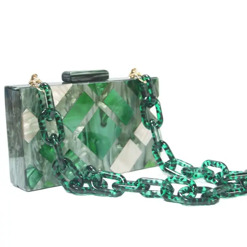 Акриловый женский клатч с жемчугом Женская сумочка Длинные кошельки мобильный