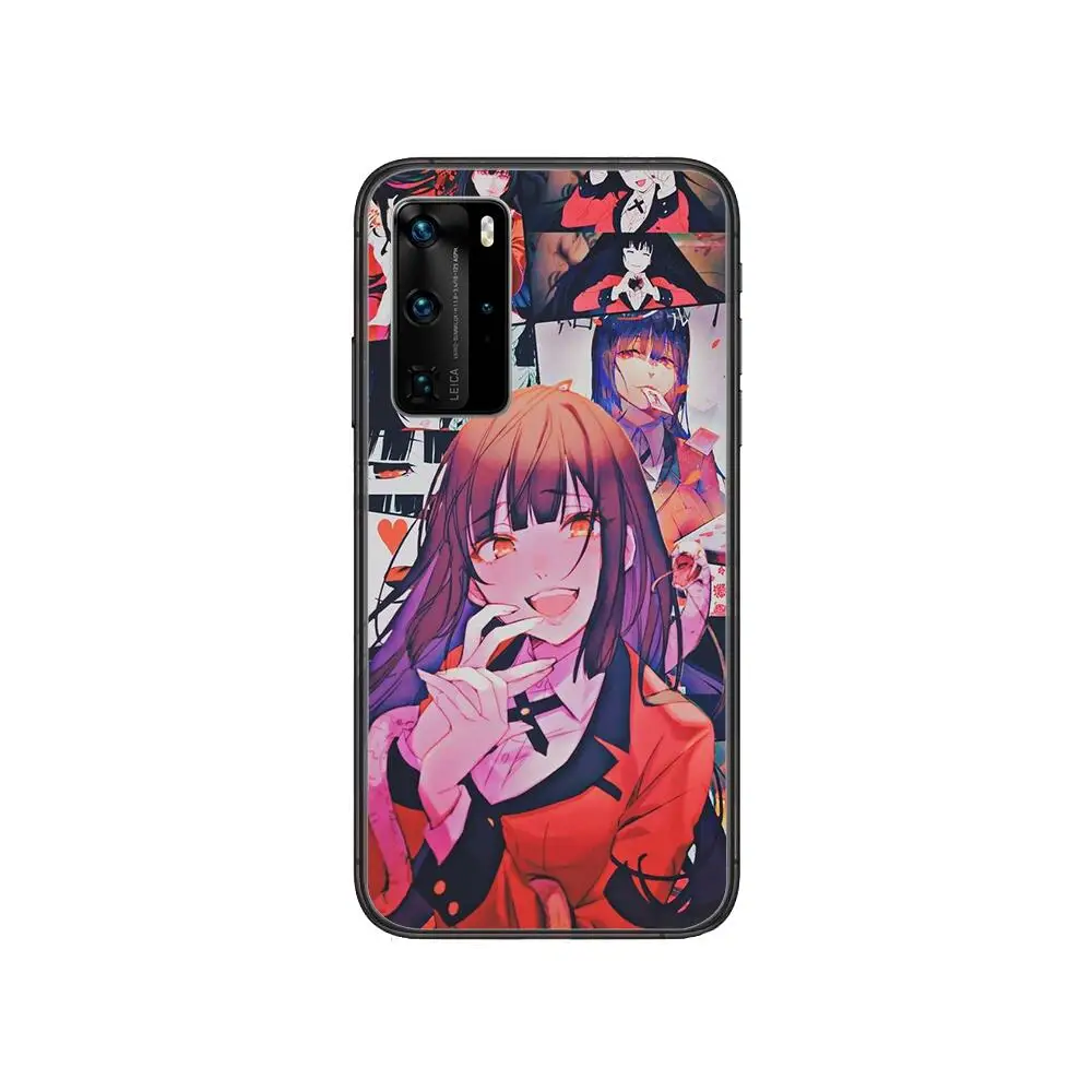 

Anime Kakegurui Jabami case Clear Phone Case For Huawei Honor 20 10 9 8A 7 5T X Pro Lite 5G Black Etui Coque Hoesjes Comic Fas
