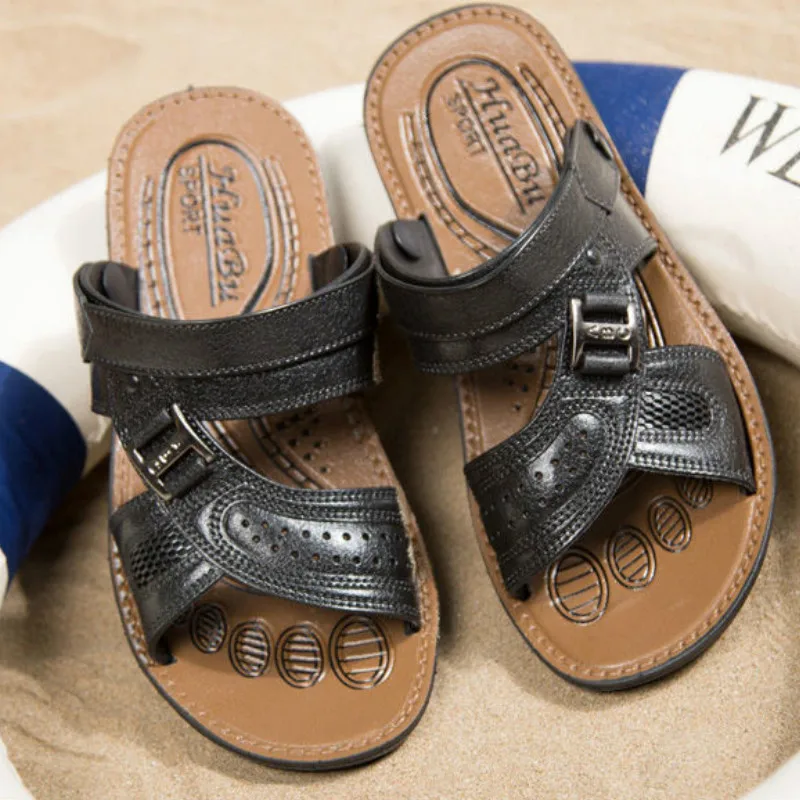 Мужские Водонепроницаемые Нескользящие сандалии износостойкие шлепанцы на