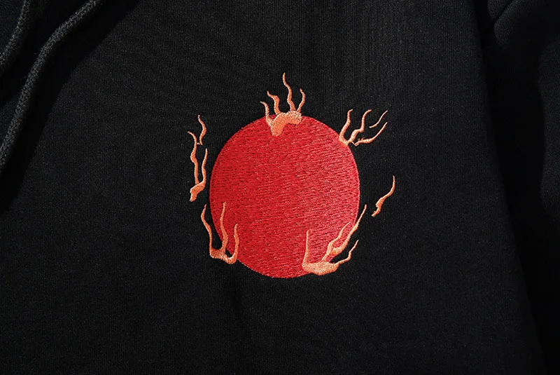 

Autumn/winter 2020 Phoenix Embroidery 100% Cotton Hoody Black Hoodie