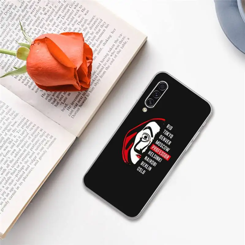 

Spain TV Money Heist House Paper Phone Case For Samsung A S M Note 9 10 20 fe 21 71 30 ultra plus 5g 11 31 51 s