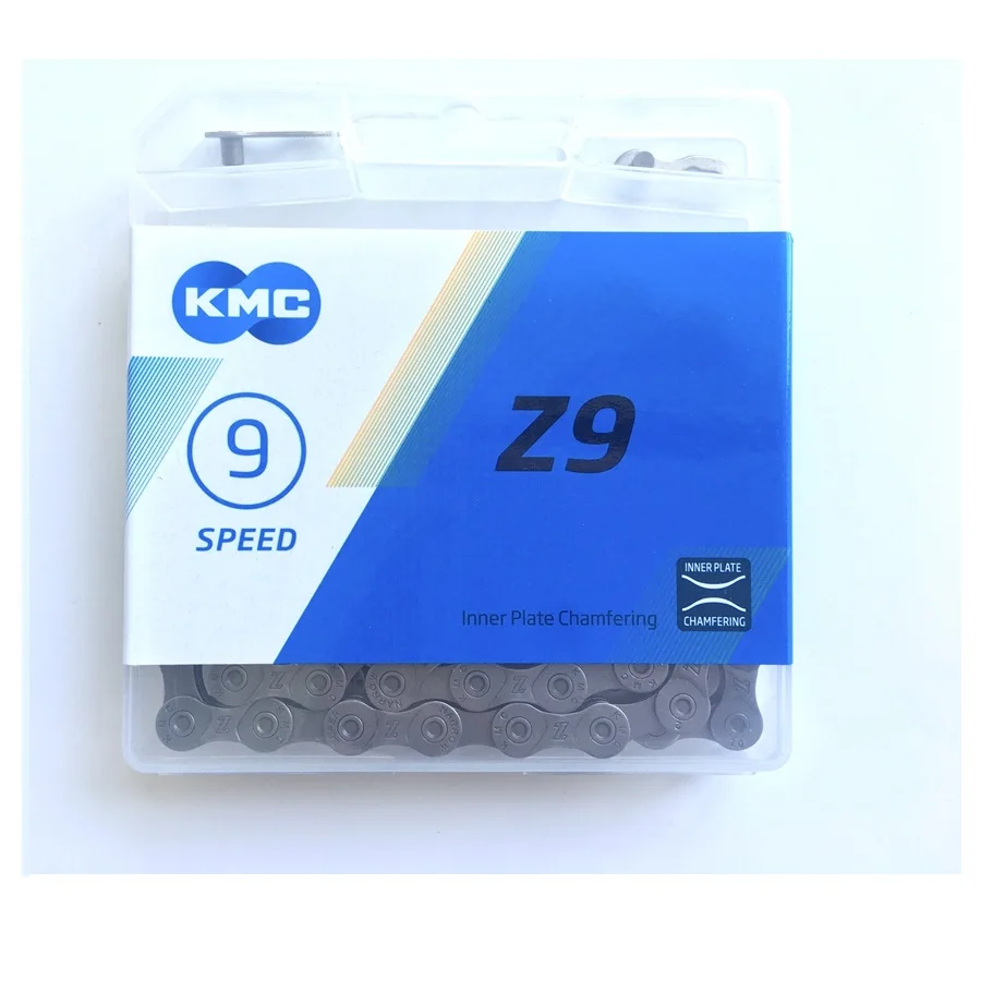 

KMC bike Chain Z9 9 Speed Chain 116 link with missinglink 9R CL566R for Shimano Sram 9 speed deraillure crank