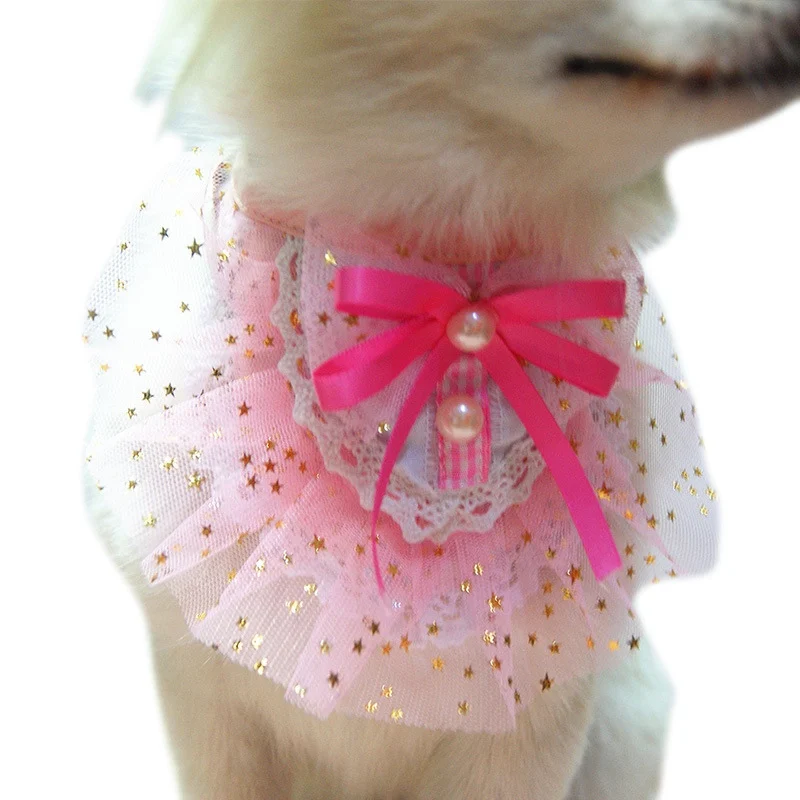 Хит продаж ошейник для кошек кружевной воротник щенков легкое ожерелье собак