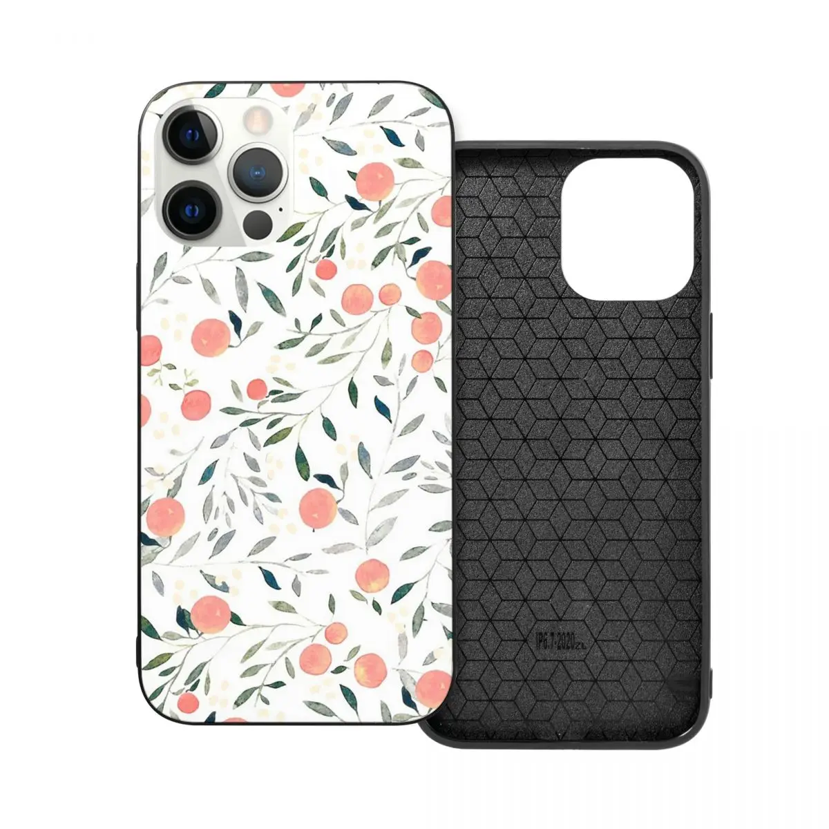 

Peach Mania PC Glass TPU Phone Cover for iPhone 13 12 11 Xs Xr X Pro Max Mini 7 8 Se2 Plus 6 6S