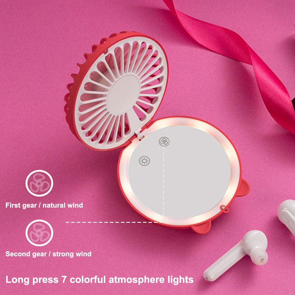 Летний кулер портативный вентилятор ручной USB перезаряжаемый Мини Складной для