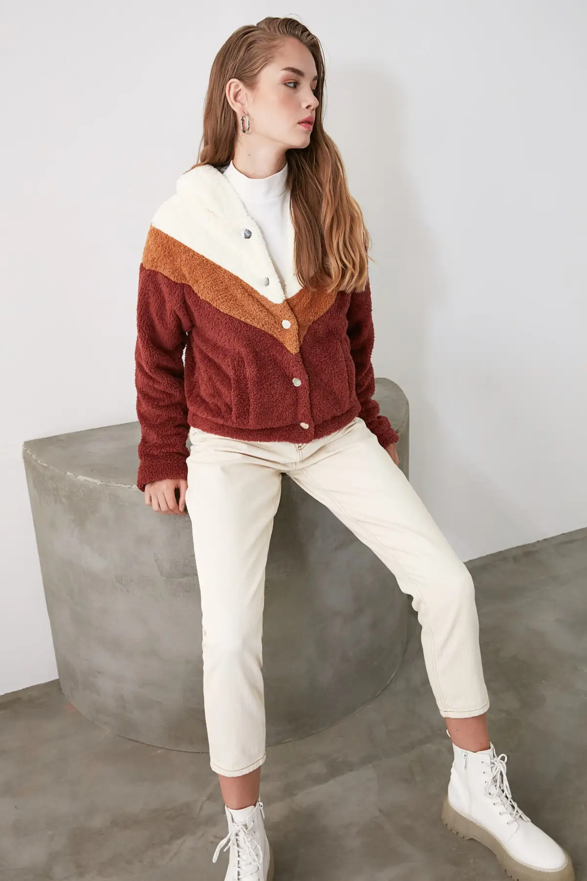 Трендовое цветное пальто TWOAW20MO0064|Женские куртки| |