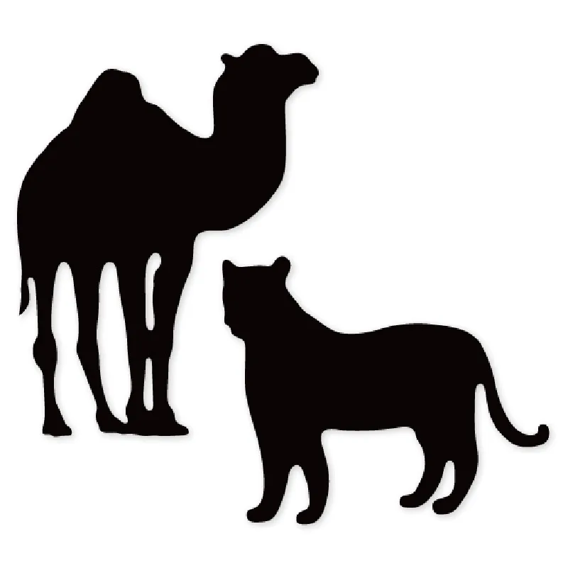 

130*107mm Lion camel Metal Cutting Dies Craft Stamps die Cut Embossing Card Make Stencil