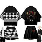 Костюм для косплея манга Токио-Месть Кен рягуджи Дракен кимоно хаори брикет манги шорты юката