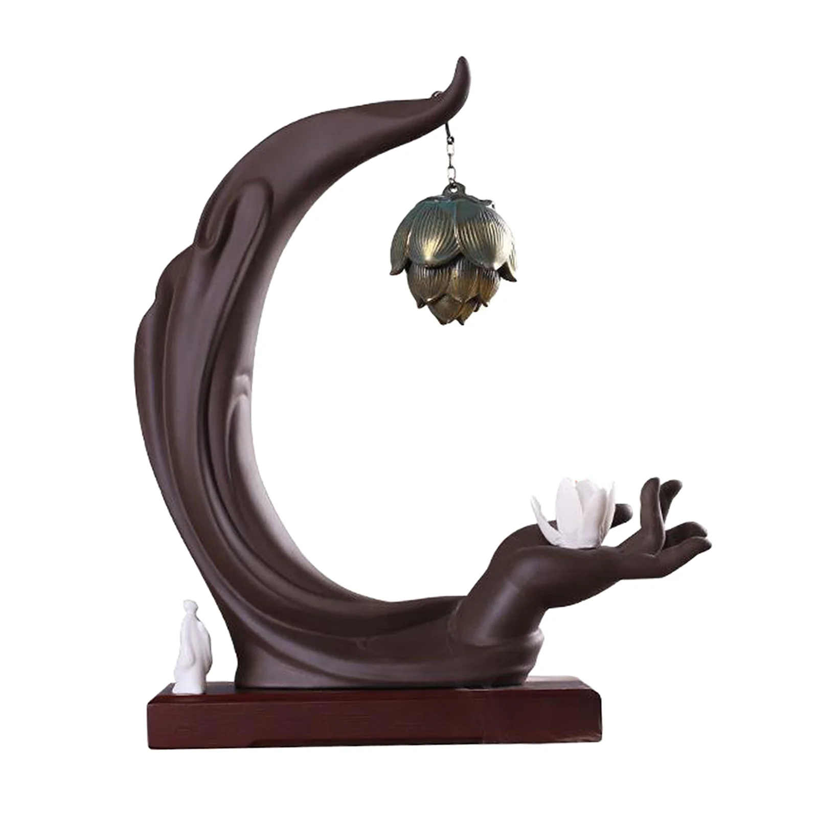 

Buddha Hand Backflow Incense Burner Aromatherapy Stove Burner Chinese Crafts