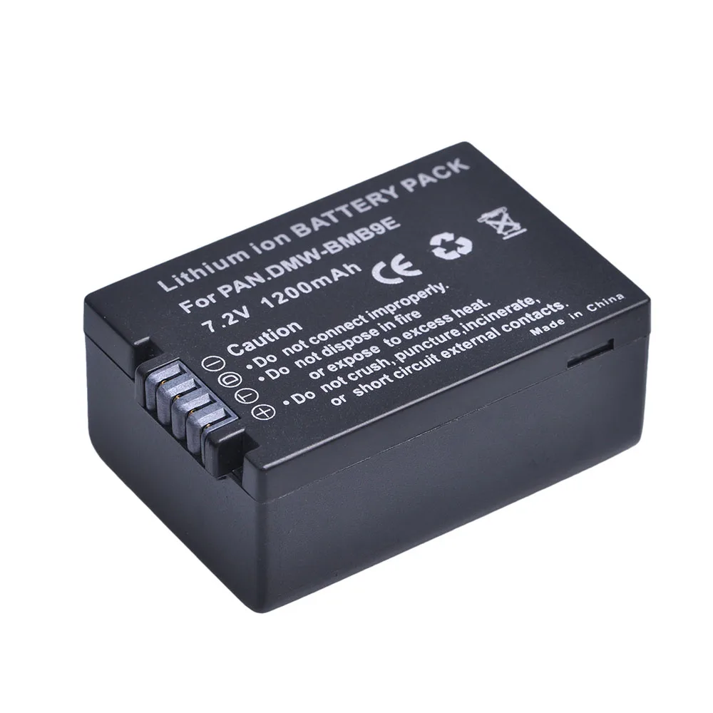 2x1200 мА/ч DMW BMB9 BMB9E ДМВ Батарея и Зарядное устройство для цифрового фотоаппарата Panasonic Lumix DC FZ80 DMC FZ40K FZ45K FZ47K