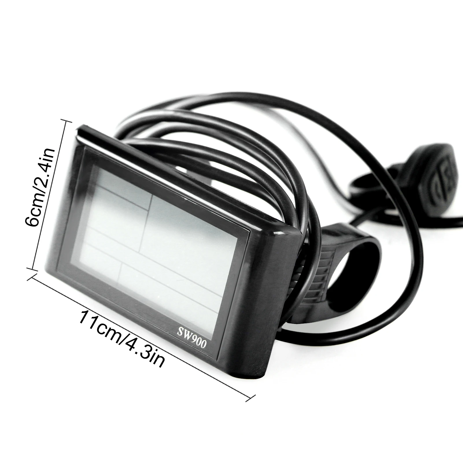 

E-bike LCD Display Panel with Speed Distance Time Battery Display for 24V 36V 48V Electric Bicycle Replacement Parts