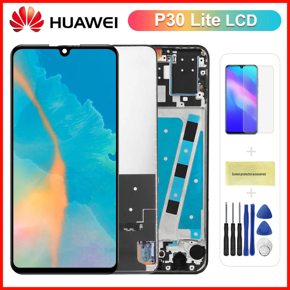 Оригинальный ЖК дисплей 6 15 дюйма для Huawei P30 Lite/ Nova 4E сенсорный экран дигитайзер в