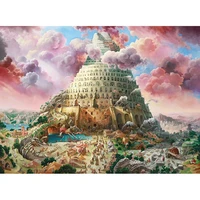 5d diy diamond painting the tower of babel full drill embroidery cross stitch mosaic craft kit home decor christmas gift