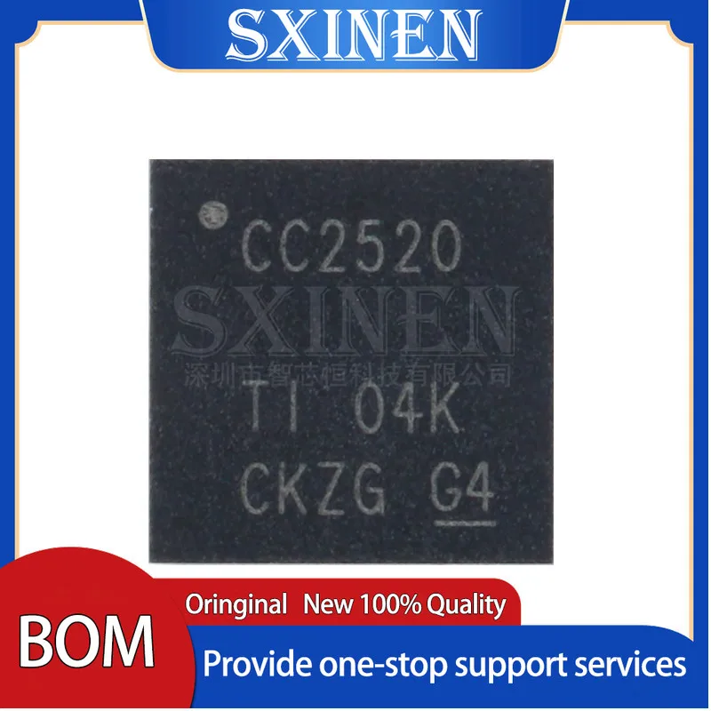 

10PCS CC2520RHDR QFN-28 ZigBee Radio Frequency Transceiver Chip