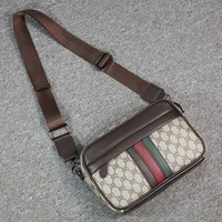 New Fashion Men Small Square Messenger Bag Luxury Brand Design Leather Shoulder Crossbody Bag for Male Travel Handbag and Purse