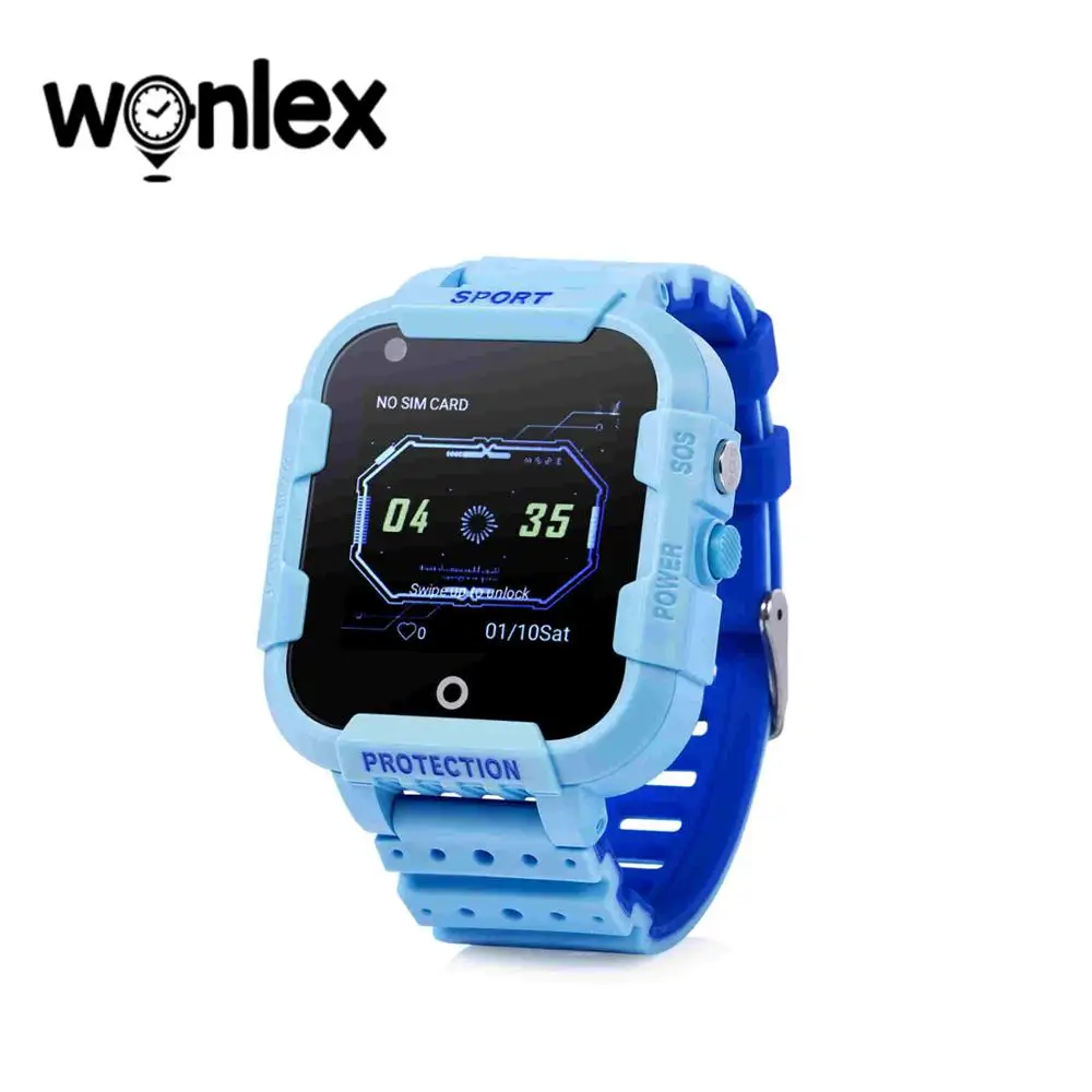 wonlex kids smart watch gps smartwatch wifi positionning tracker sos voice chat phone 4g video call kt12 children camera watch free global shipping