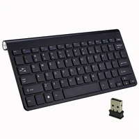 wireless keyboard mini usb keyboard for pc laptop tv computer rubber keycaps ergonomic noiseless keyboard