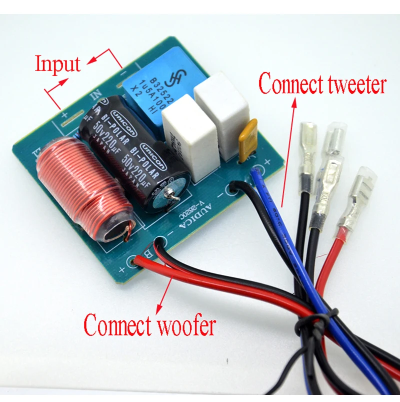 1 шт. 2 полосный делитель частоты высоких басов для британской аудиосистемы 50 22000