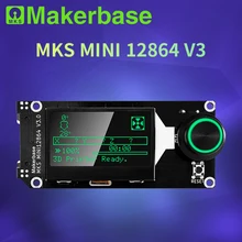 Makerbase MKS MINI12864 V3 Slot Kartu SD Samping LCD Layar Tampilan Pintar Bagian Printer 3D MKS SKR VORON Mini 12864
