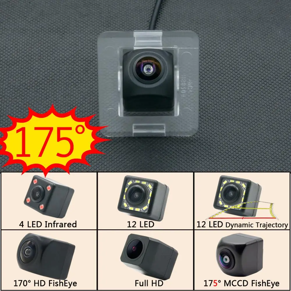 Камера заднего вида 175 градусов рыбий глаз MCCD 12 светодиодов HD для Mercedes Benz X204 GLK