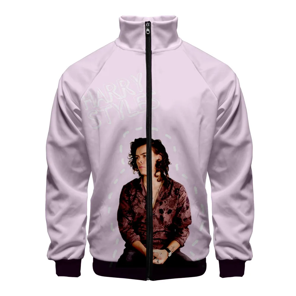 

New Harry Styles 3D Print Stand Collar Hoodies Men Women Sweatshirts Fashion Zip Tracksuits People Hip Hop Harajuku Clothing