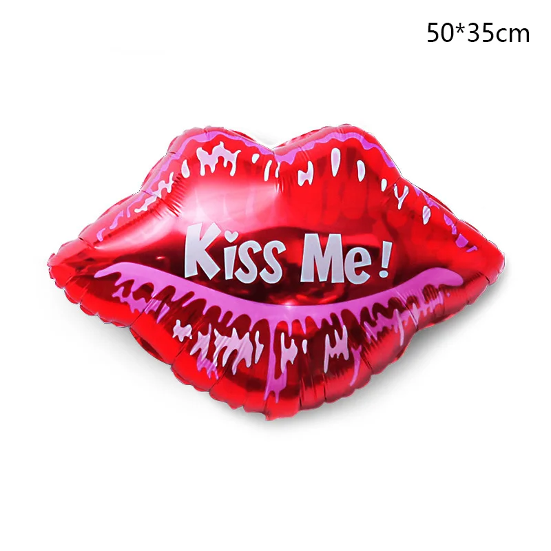 1 шт. воздушный шар с гелием для губ love globes розовый красный шарик valentine kiss me борода