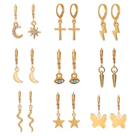 limario 9pcs womens earrings set peal earrings for women bohemian fashion jewelry geometric crystal star stud earrings