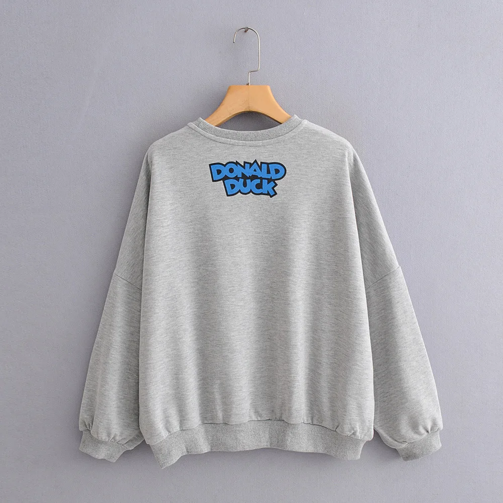 

Disney 2021 Donald Duck sweater hoodie round neck long sleeve casual loose casual wild sweater