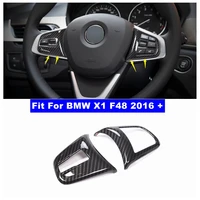 car steering wheel multifunction button decoration frame cover trim for bmw x1 f48 2016 2021 accessories interior refit kit