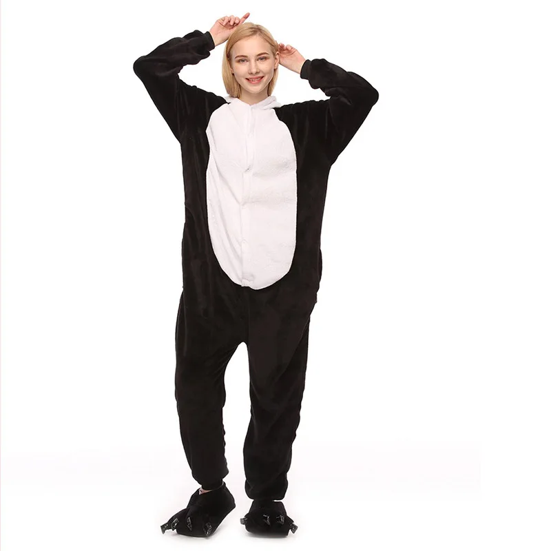 Пижама-комбинезон унисекс с принтом панды и животных Пижама для взрослых |