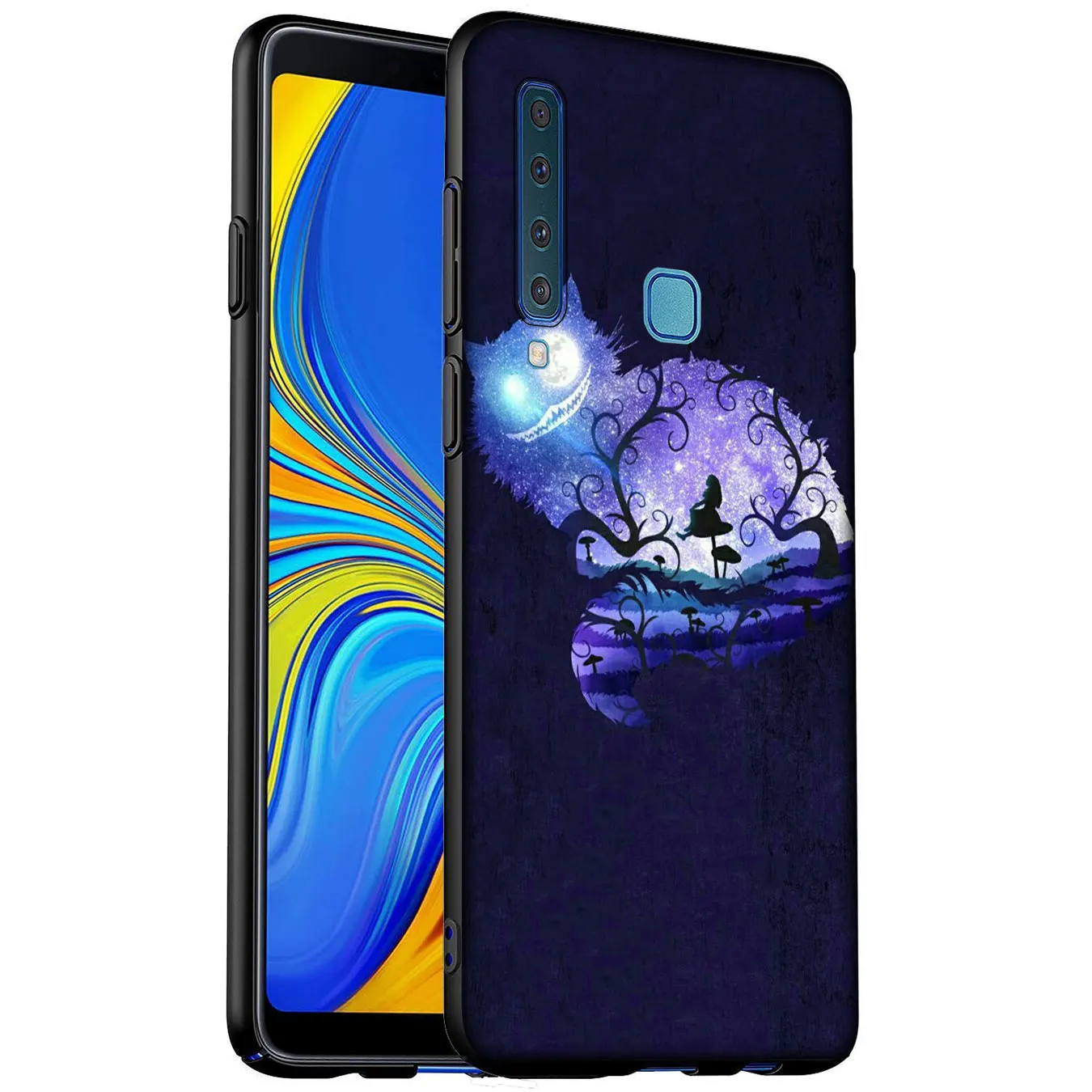 Алиса в стране чудес Чеширский Мягкий силиконовый чехол для телефона Samsung Galaxy A6 A7