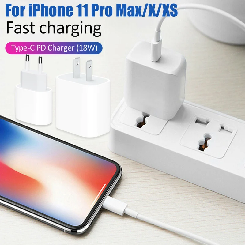 18W Charger USB-C Power Adapter Fast Charging for Mobile Phone Cellphone TU-shop | Электроника