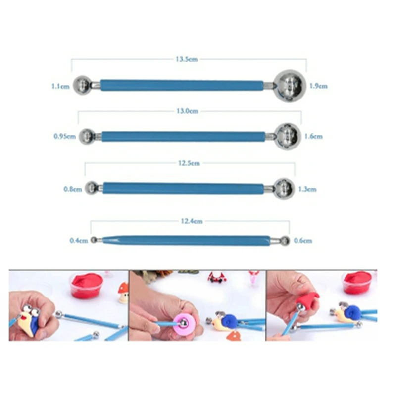 19 шт. полимерная глиняная скульптура набор инструментов деревянные модели