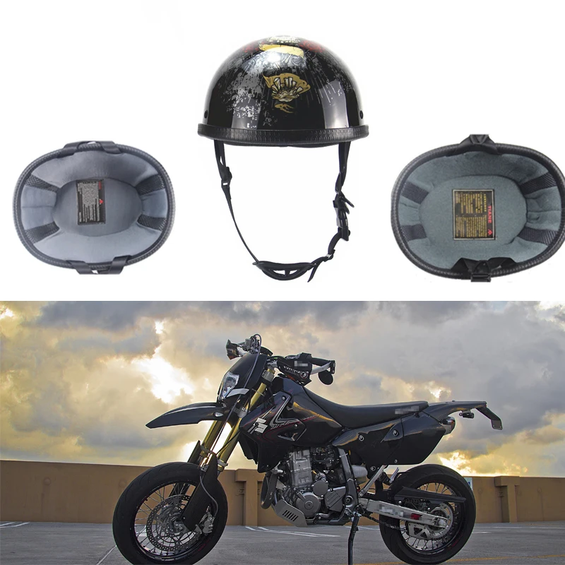 Винтажный мотоциклетный шлем для Honda Benelli Peugeot полулицевой Ретро EE летний