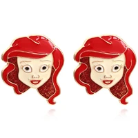 sweet lovely cartoon character earrings for woman 2022 valentines day romantic jewelry gift wholesale