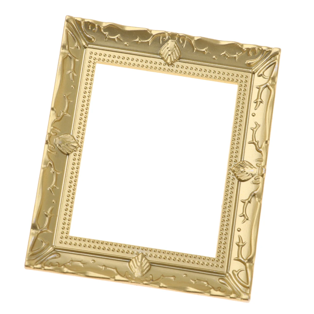

1:12 Scale Golden Photo Frame Picture Frame, Golden, Dollhouse