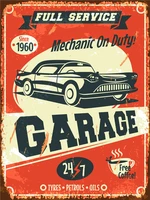 vintage metal plate room decor truck bus posters on the wall stickers sports car kitchen decoration tin sign garage home