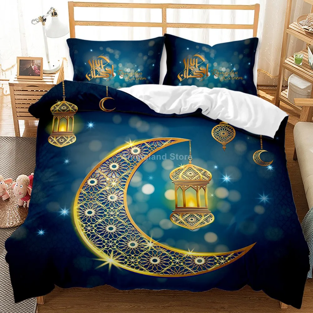 

2021 Cartoon Moon Star 3D Print Comforter Bedding Sets Queen Twin Single Size Duvet Cover Set Pillowcase Home Textile Luxury
