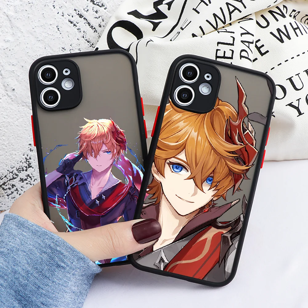 

Чехол для телефона Childe Genshin Impact для iphone 5 5s se 2 6 6s 7 8 12 mini plus X XS XR 11 PRO MAX, матовый прозрачный из ТПУ