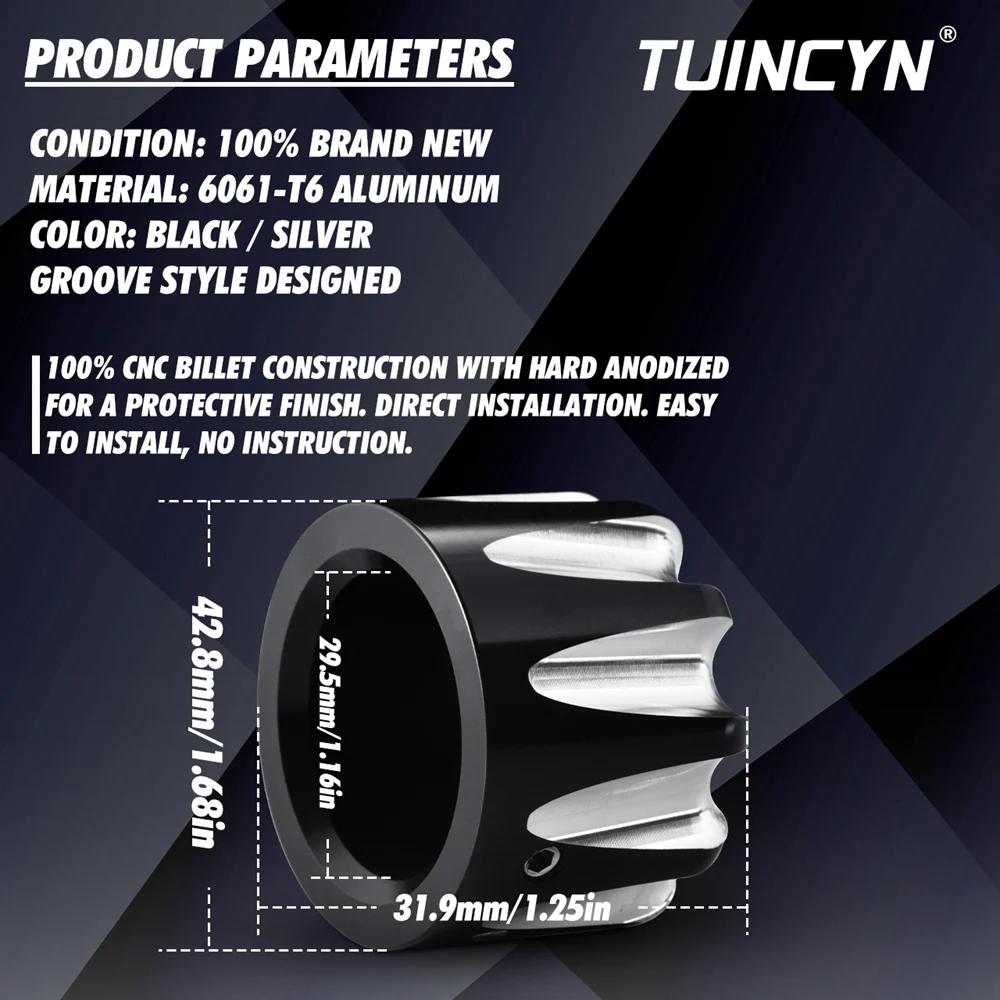 Мотоциклетная хромированная крышка передней оси Крышка Гайка Болт Комплект