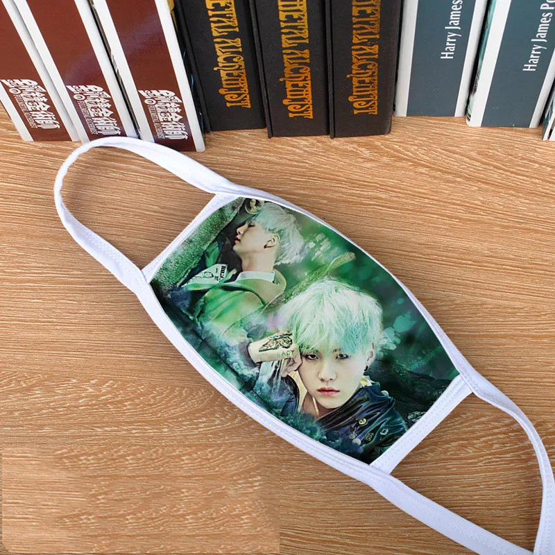 10 шт./партия KPOP маска для рта и лица JUNGKOOK Jimin SUGA JIN J-HOPE RM космическая хлопковая маска теплая и пылезащитная PM2.5