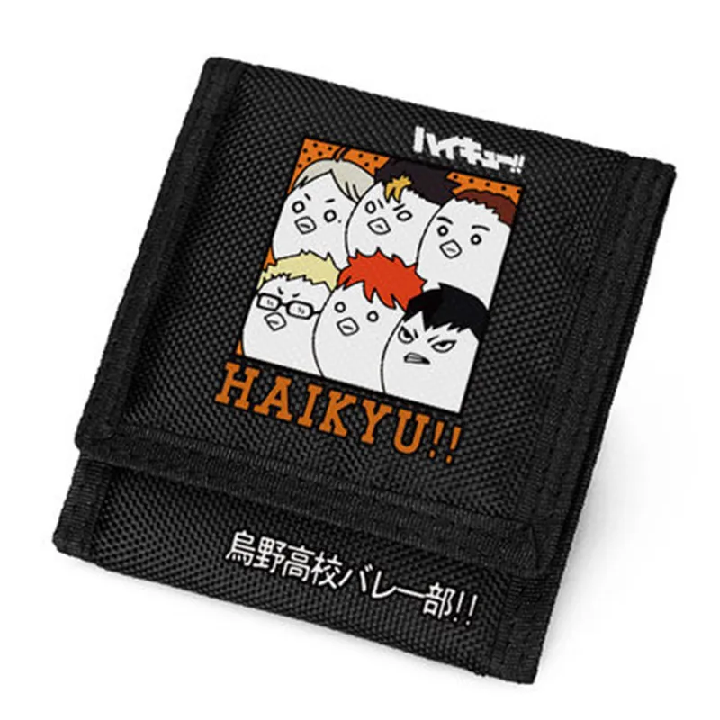 Аниме Haikyuu Haikyu Karasuno VBC Hinata Syouyou COS Короткий кошелек унисекс нейлоновый холщовый