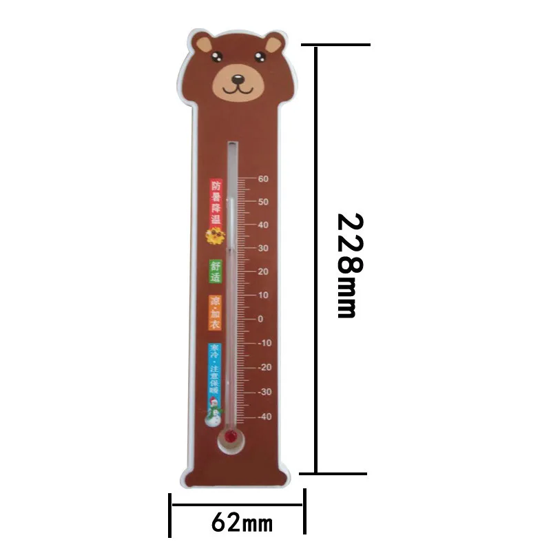 

Random Color Cartoon Vertical Thermometer and Hygrometer Wall Hanging Temperature Humidity Monitor thermometer hygrometer