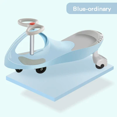 blue ordinary Ruizhi для детей, крученый автомобиль, немой Круглый Универсальный От 1 до 3 лет для качания колеса, детский автомобиль для спорта на открытом воздухе, детские игрушки, подарки для мальчиков девочек, RZ1105 - Цвет: blue ordinary
