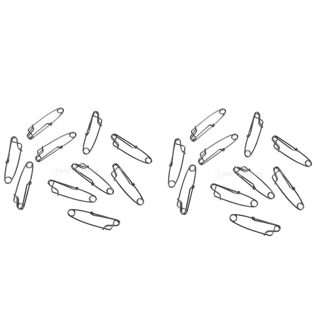 20 шт Нержавеющая сталь длинная линия удлиненный зажим для рыбалки и морских