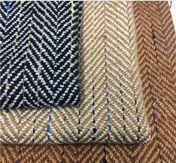 Осень и зима современный стиль цвет точка елочка пальто ткань новая дамская