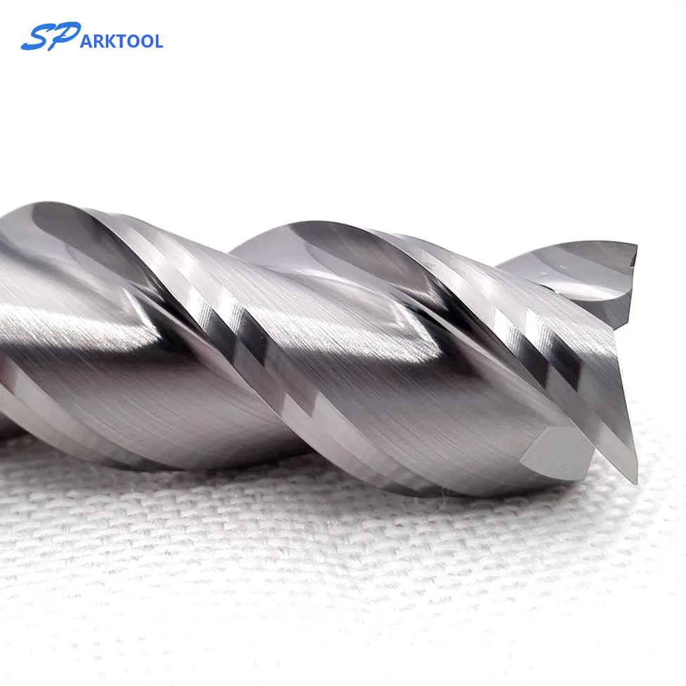 HRC55 3 Флейта плоский фреза алюминия древесины меди обработки фрезерный станок с