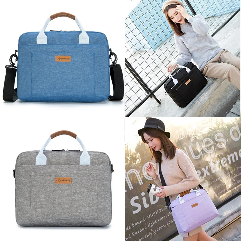 

Portable Laptop Bag Case for Macbook Air Pro 13.3â€ 14" 15.6" Laptop Sleeve Lightweight Notebook Bag Business Handbag Unisex