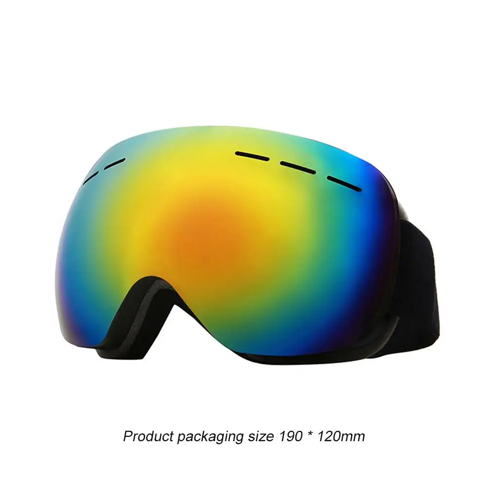 

Durable Skiing Eyewear Classic Delicate HX06 Ski Goggles Double Layer OTG Frameless Anti Fog UV Protection Snow Goggles